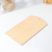 Доска разделочная деревянная с отверстием Доляна, 36,5×20 см, фанера