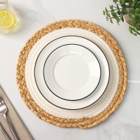 Салфетка сервировочная на стол Доляна «Мэг», d=30 см, белая