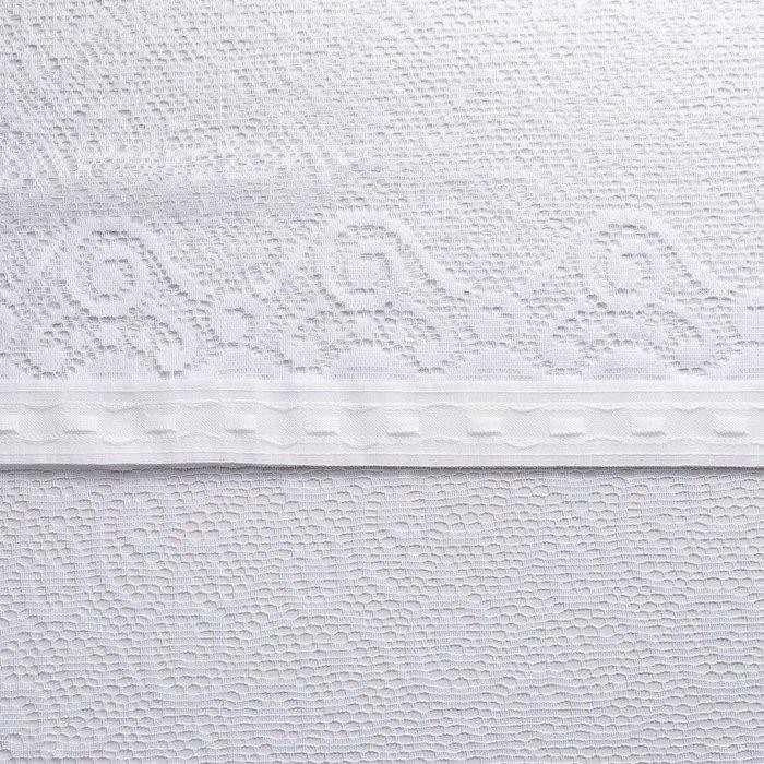 Штора на шторной ленте 245х165 см, цв. белый, 100% п/э, арт.М490б Штора на шторной ленте 245х165 см, цв. белый, 100% п/э, арт.М490б