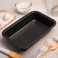 Противень Доляна «Прямоугольник. Жаклин», 47,5×31,5×5 см, антипригарное покрытие, цвет чёрный