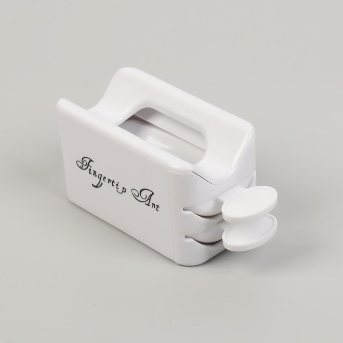 Система для нанесения блёсток на ногти, цвет белый