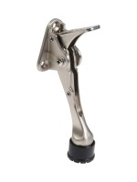 Фиксатор дверной LOCKLAND “козья ножка”, с автоподъемом, цвет хром