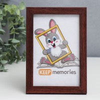 Фоторамка пластик 15х21 см 1487 коричневый