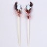 Декор на палочке «Перо и яйцо» набор 2 шт., МИКС