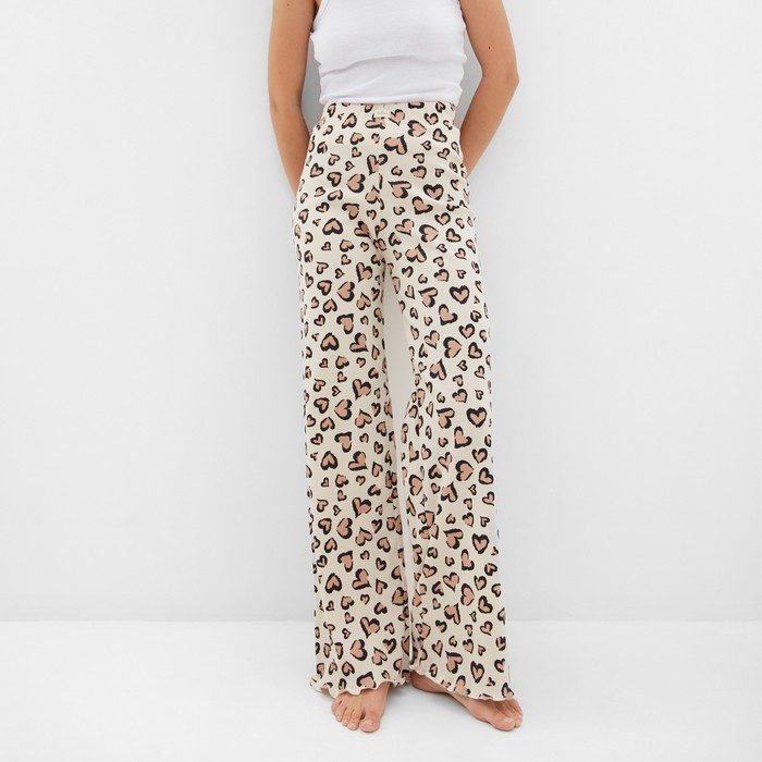 Брюки домашние женские KAFTAN Leo love, размер 52-54