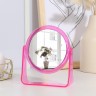 Зеркало настольное, двустороннее, с увеличением, d зеркальной поверхности 11 см, цвет МИКС