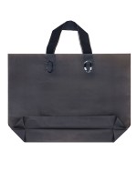 Пакет с петлевой ручкой черный 35×25×8 см 80 мкм