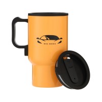 Термокружка автомобильная, 450 мл, BIG BOSS, сохраняет тепло 4 ч, 12×17 см