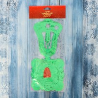 Растяжка "Колокольчик со свечой" 200 см, микс