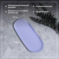 Подставка для хранения, нержавеющая сталь, 22.9×9.7×0.7 см, сиреневая