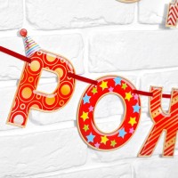 Гирлянда на ленте «С Днём Рождения!», красная, дл. 250 см, 200 г/м²