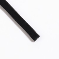 Шнурки для обуви, пара, плоские, 3 мм, 110 см, чёрные