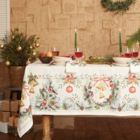 Набор сервировочных салфеток Этель "Сhristmas bells" 40х40см 4 шт, 100%хл, саржа 190 гр/м2