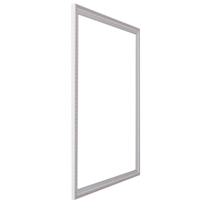 Рама для картин (зеркал) 40×50×2.6 см, пластиковая, Calligrata 6429, белая-золотая