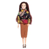 Кукла-модель шарнирная «Высокая мода», цветочный стиль
