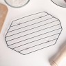 Решётка для глазирования и остывания кондитерских изделий KONFINETTA «Октаэдр», 25×15×1,8 см, цвет чёрный