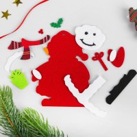 Ёлочное украшение из фетра «Снеговик с подарком», набор для творчества, своими руками