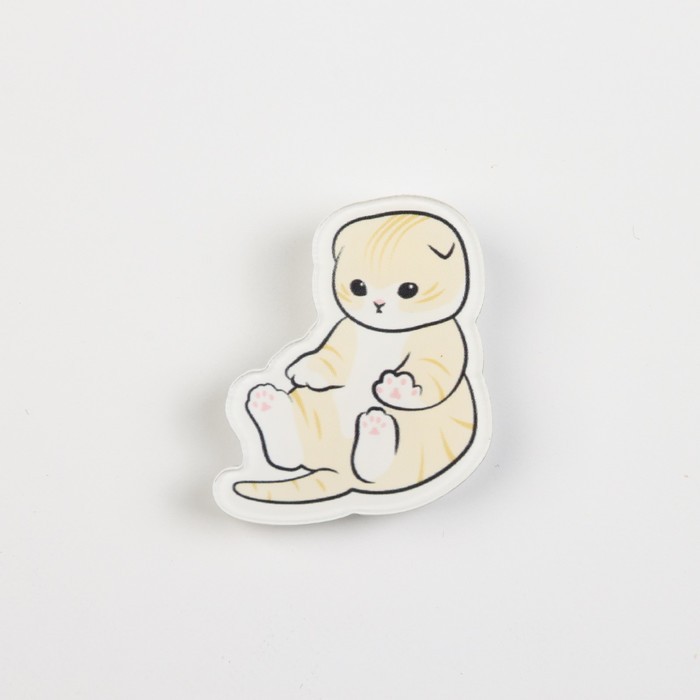 Значок «Котик» с наклейками, 2.8 х 3.3 см