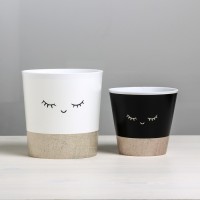 Набор кашпо для цветов 2 в 1 «Мордочки», 0.8 и 1.6 л, 11×12 и 14×14 см