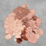 Наполнитель для шара "Конфетти круг", 1,5 см, фольга, цвет золотой, 10 г