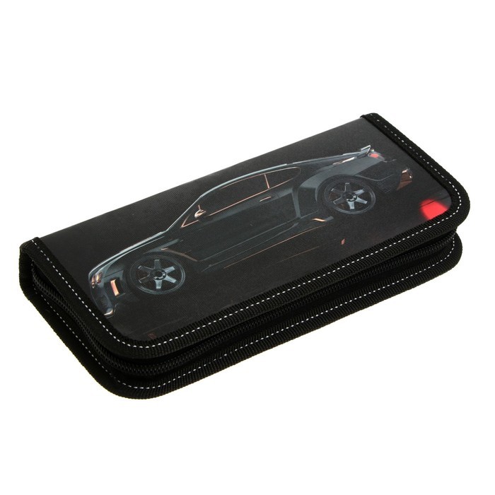 Пенал школьный, 1 секция, 9×19.5×2.5 см «Тачка»