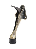 Фиксатор дверной LOCKLAND “козья ножка”, с автоподъемом, цвет бронза