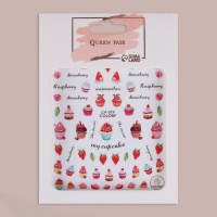 Наклейки для ногтей «Сладости»