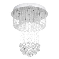 Светильник каскад "Аэлита" 7xLED хром 50х50х65см BayerLux