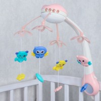Мобиль музыкальный «Птички», с ночником + пульт, цвет МИКС