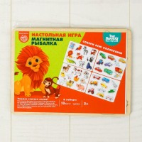 Настольная игра. Магнитная рыбалка для детей «Животные зоопарка»