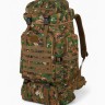 Рюкзак тактический туристический Adventure, 70 л, с карманами, расцветка пиксели, зелёный