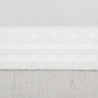 Штора портьерная Этель «Классика» цвет светло серый, на шторн.ленте 250х265 см,100% п/э