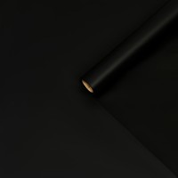 Пленка для цветов и букетов, матовая, чёрный 0.57×10 м ±1 см