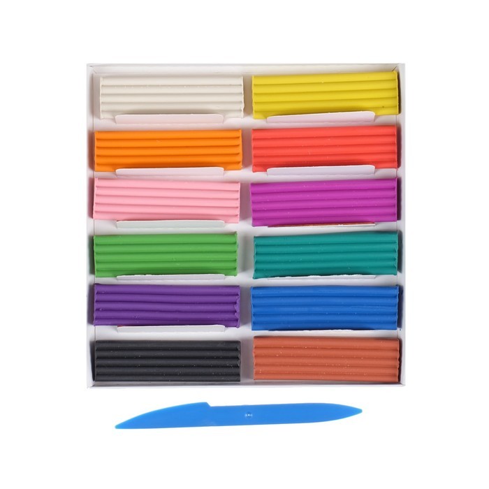 Пластилин 12 цветов 240 г «Классика»