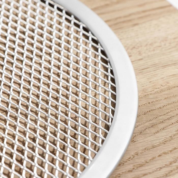 Форма для выпечки пиццы, d=35 см, цвет серебряный