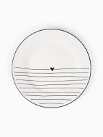 Тарелка плоская керамическая «С любовью», d=20 см, ручная работа