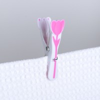 Прищепки бельевые «Тюльпаны», 8,5 см, 12 шт, цвет МИКС