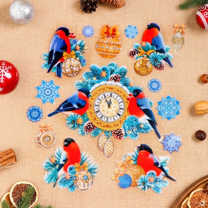 Набор наклеек оформительский "Чудеса сбываются" 49,3х33,6см Набор наклеек оформительский "Чудеса сбываются" 49,3х33,6см