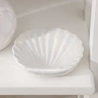 Набор аксессуаров для ванной комнаты «Ариэль», 2 предмета (дозатор 480 мл, мыльница), цвет белый