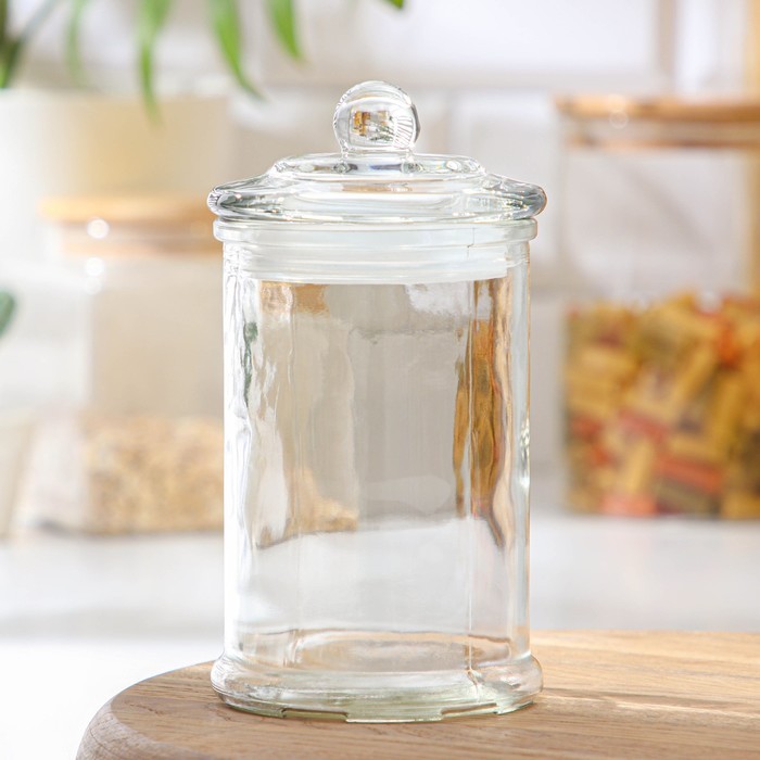 Банка для сыпучих продуктов «Стелла», 350 мл, 8×14,5 см