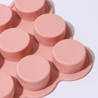 Форма для выпечки Доляна «Круг», 15,5×15,5×2 см, 9 ячеек, цвет МИКС