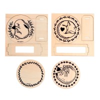Набор для творчества. Выжигание по дереву «Подставки под горячее»