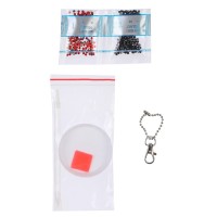 Алмазная мозаика на брелоке с частичным заполнением для детей «Человек-паук», 6.5 х 6.3 см