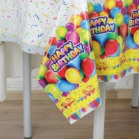 Скатерть «День рождения», 120х180 см, 35 мкм