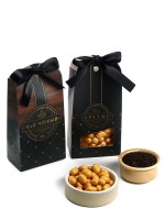 Подарочный набор «Деревянный: мужской»: чай, арахис в шоколадной глазури