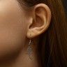Серьги металл «Несогласие», цвет серебро, 2,5 см