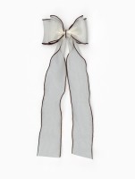 Бант для волос на заколке шоколадный, Коты аристократы