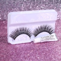 Ресницы накладные «Мечтающий взгляд», с клеем, цвет чёрный