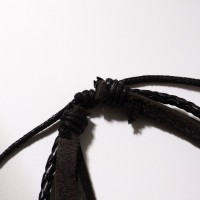 Браслет кожа «Хиппи» стрекозка, коричневый, d=6 см