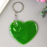 Брелок пластик светоотражающий "Сердечко" МИКС 5,5х5,5 см